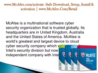 www mcafee com activate www mcafee com activate