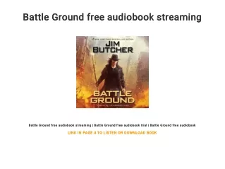 Battle Ground free audiobook streaming