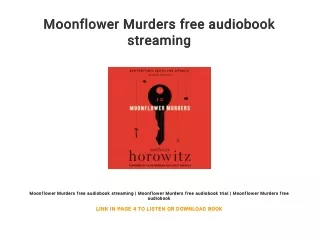 Moonflower Murders free audiobook streaming