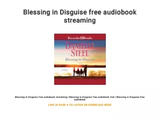 Blessing in Disguise free audiobook streaming