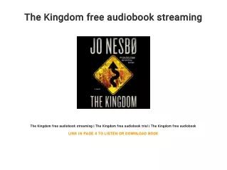 The Kingdom free audiobook streaming