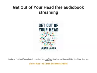 get out of your head free audiobook