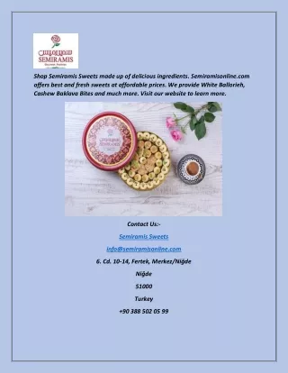 shop semiramis sweets made up of delicious