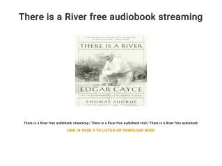 There is a River free audiobook streaming