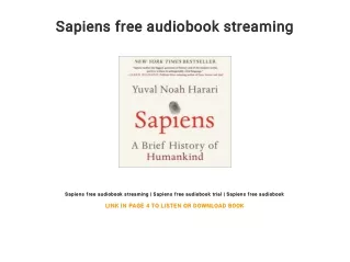 Sapiens free audiobook streaming
