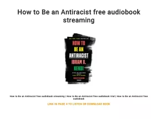 How to Be an Antiracist free audiobook streaming