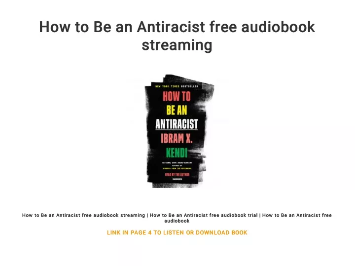 how to be an antiracist free audiobook