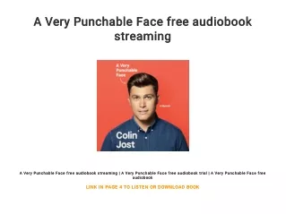 A Very Punchable Face free audiobook streaming