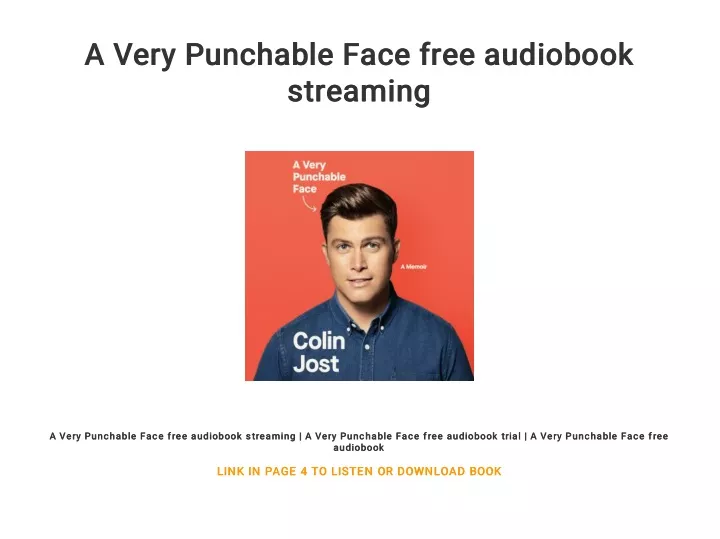 a very punchable face free audiobook a very
