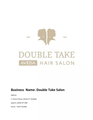 business name double take salon