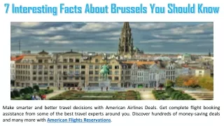 7 Interesting Facts About Brussels You Should Know