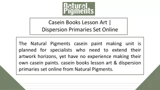 casein books lesson art dispersion primaries