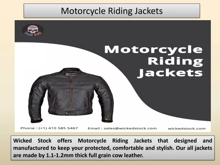 motorcycle riding jackets