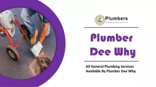 All General Plumbing Services Available By Plumber Dee Why