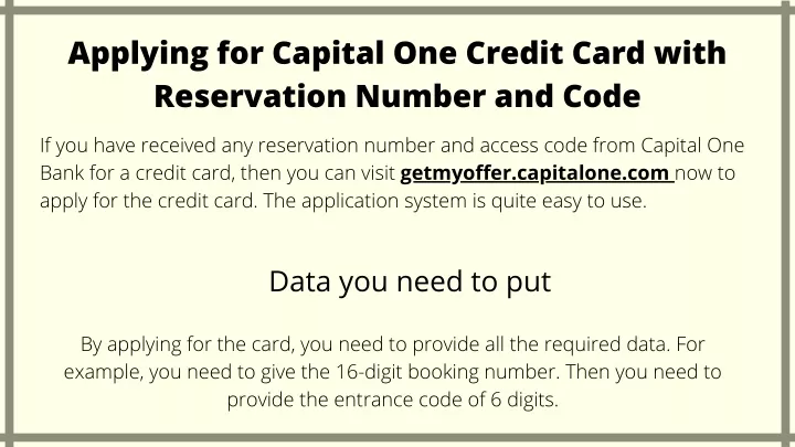 applying for capital one credit card with