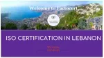 ISO Certification in Lebanon | ISO Consultant Company - slide 1