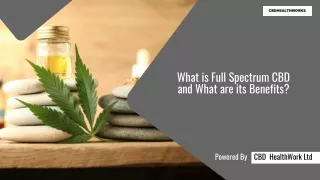 What is Full Spectrum CBD and What are its Benefits?