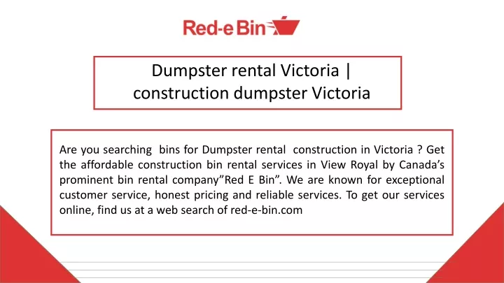 dumpster rental victoria construction dumpster
