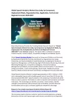 Global Speech Analytics Market Research Report 2020-2027 - slide 1