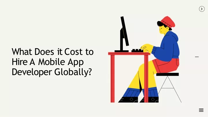 what does it cost to hire a mobile app developer globally