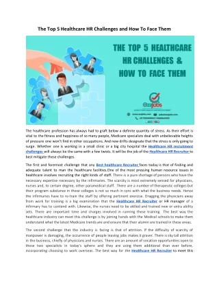 the top 5 healthcare hr challenges