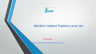 Kitchen Cabinet Painters near me
