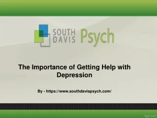 The Importance of Getting Help with Depression