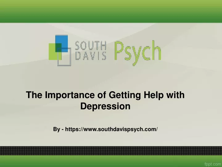 the importance of getting help with depression