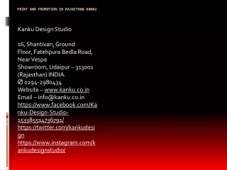 print and promotion in rajasthan kanku
