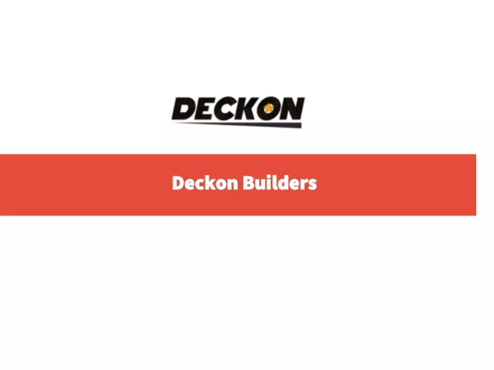 deckon builders