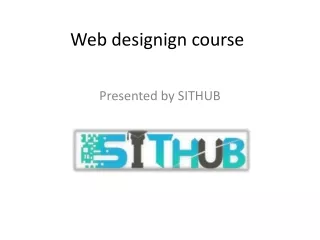 Web designign course