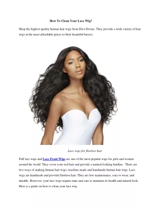 how to clean your lace wig