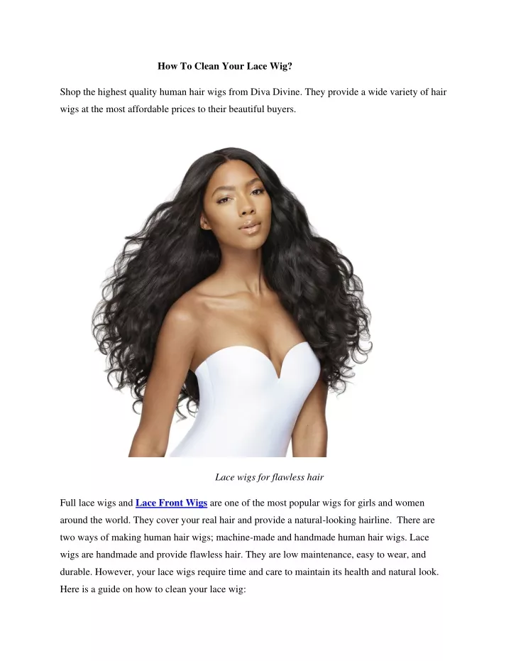 how to clean your lace wig