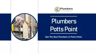 Get Best In Class Plumbers in Potts Point