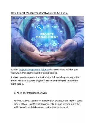 how project management software can help you