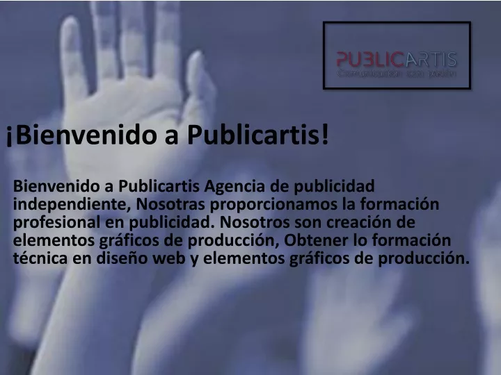 bienvenido a publicartis