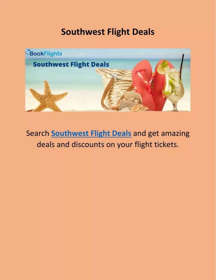 southwest flight deals