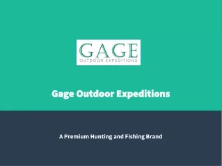 Gage Outdoor Expeditions