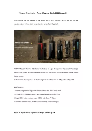 voopoo argus series argus x review single 18650