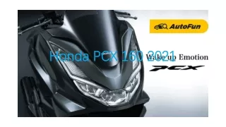 Honda pcx 160 Introduction