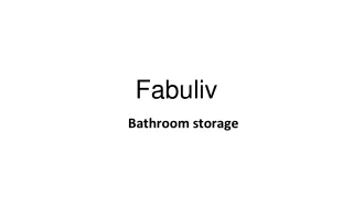 bathroom storage