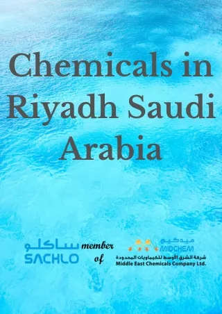 Chemicals in Riyadh Saudi Arabia