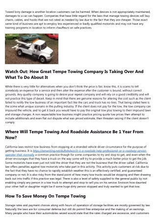towed lorry damage is another location customers