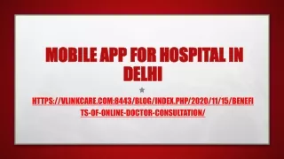 mobile app for hospital in delhi