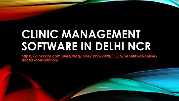 clinic management software in delhi ncr https