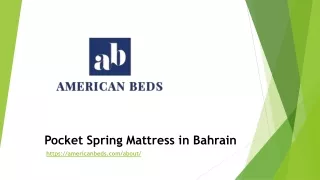 pocket spring mattress in bahrain