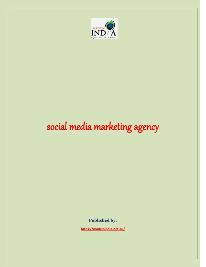 social media marketing agency social media