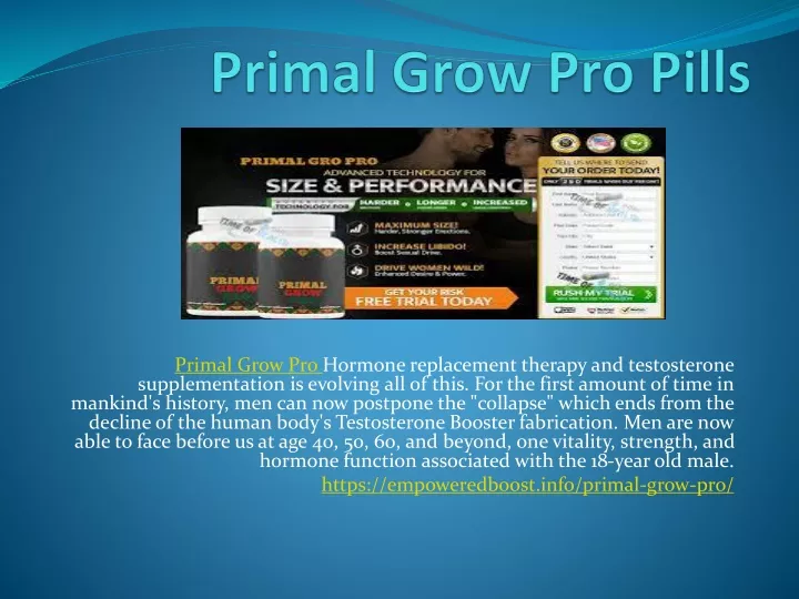 primal grow pro hormone replacement therapy