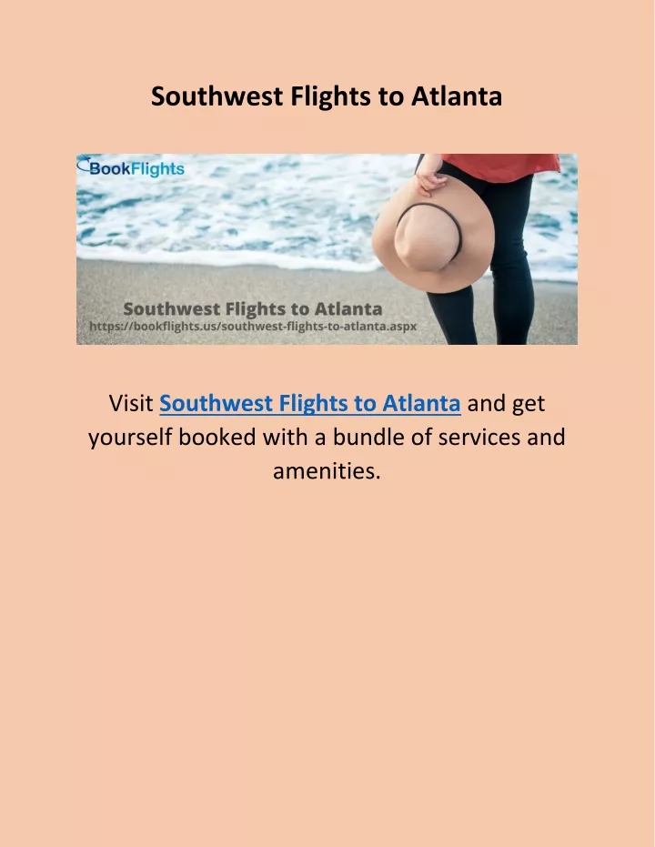 southwest flights to atlanta