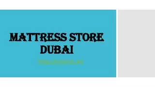 mattress store dubai